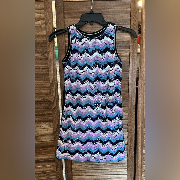 kid pik Other - Kid Pik sequin mini holiday flip sequins tank dress